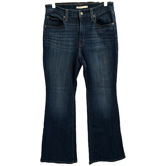 Levi’s Women’s 726 Blue Denim Flare High Rise Jeans  Sz 31 - Picture 1 of 8